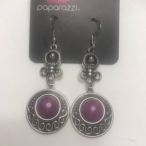 Purple earrings